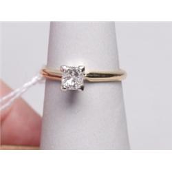 14K Gold Ring .72 Ct Diamond