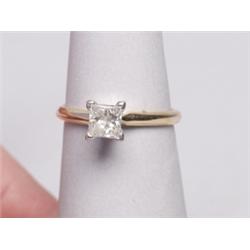 14K Gold Ring .74 Ct Diamond