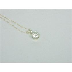 14K Gold Pendant .50 Ct Diamond