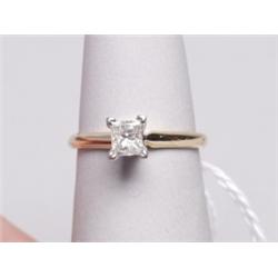 14K Gold Ring .69 Ct Diamond