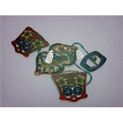 Art Nouveau Enamelled Buckles