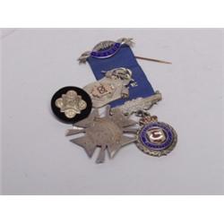 Four Antique Gold & Silver Pins