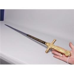 Gilt Handled Sword