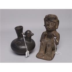 Two Precolumbian Style Pottery Items
