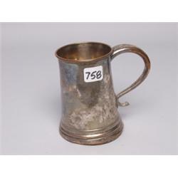 18th C. Sheffield Plated Mug