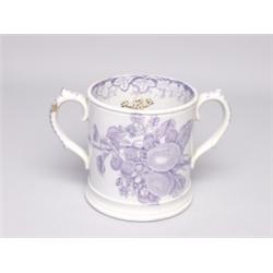 Staffordshire Mug with Salamander Figures