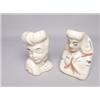 Image 1 : Two Heavy Ceramic Head Vases