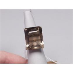 10K Smokey Topaz Ring