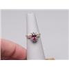 Image 1 : 10K Rhodonite Garnet & DFiamond Ring