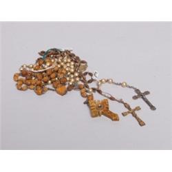 3 Old Rosaries 