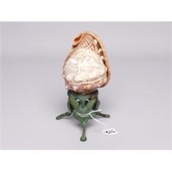 19th C. Italian Vesuvius Carved Shell