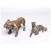 Image 1 : Twol Old Patinated Metal Dogs