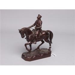 Antique Patinated Metal Figure