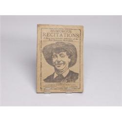 Booklet: Humerous Recitations