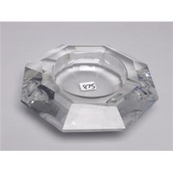 Val St Lambert Cut Crystal Ashtray