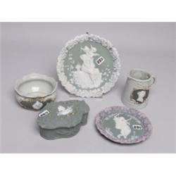 Five Items Art Nouveau German Bisque