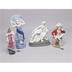 Four Antique German Bisque Items