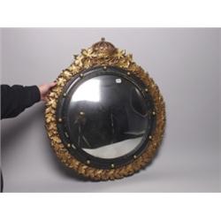 Antique Convex Wall Mirror