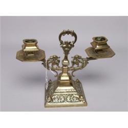 Victorian Cast Brass Candlestand