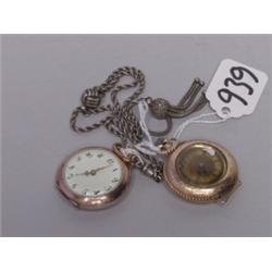 14K Gold & Enamel Cased Watch