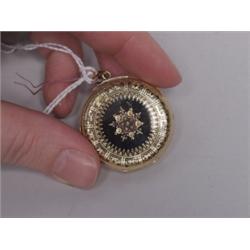 Antique 18K Gold & Diamond Locket
