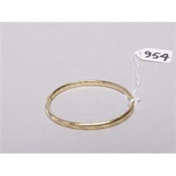 Italian 18Ct Gold Bangle Marked .750