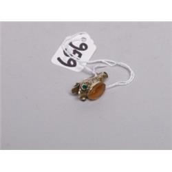 Antique Rose Gold Scottish Serpentsw Head