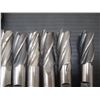 Image 2 : Misc Sized, 5/8" Shank HSS End Mills, 11 Total
