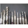 Image 2 : Misc Sized, 3/8" Shank HSS End Mills, 25 Total