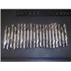 Image 1 : Misc Sized, 1/2" Shank HSS, Double End, End Mills, 20 Total
