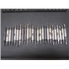 Image 1 : Misc Sized, 3/8" Shank HSS, Double End, End Mills, 25 Total