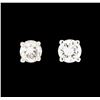 Image 1 : 0.40 ctw Diamond Stud Earrings - 14KT White Gold