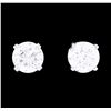 Image 1 : 0.50 ctw Diamond Stud Earrings - 14KT White Gold