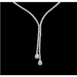 14KT White Gold 1.03 ctw Diamond Necklace