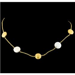 14KT Yellow Gold Mabe Pearl Necklace