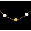 Image 4 : 14KT Yellow Gold Mabe Pearl Necklace