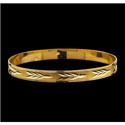 18KT Yellow Gold Vintage Bangle Bracelet