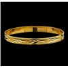 Image 2 : 18KT Yellow Gold Vintage Bangle Bracelet