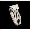 Image 4 : 1.25 ctw Diamond Ring - 18KT White Gold