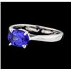 Image 1 : 1.29 ctw Tanzanite Ring - 14KT White Gold