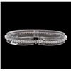Image 2 : 18KT White Gold 3.04 ctw Diamond Tennis Bracelet