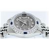Image 5 : Rolex Stainless Steel VVS Diamond and Sapphire DateJust Ladies Watch