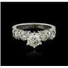 Image 2 : 14KT White Gold 1.46 ctw Diamond Ring