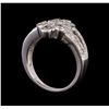 Image 4 : 14KT White Gold 0.85 ctw Diamond Ring