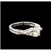Image 1 : 1.28 ctw Diamond Ring - 18KT White Gold