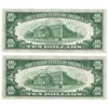 Image 2 : 1934A $10 Consecutive Pair Federal Reserve Notes