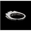Image 3 : 1.74 ctw Blue Diamond Ring - 18KT White Gold
