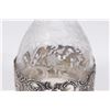 Image 5 : 2 Etched Crystal Liquor Bottles with Silver Mounts