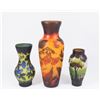 Image 2 : 3 Modern Cameo Glass Vases