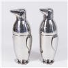 Image 1 : Pair Silvered Metal Penguin Cocktail Shakers